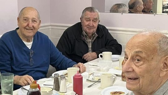 Frank, Luis and Walt at their Friday breakfast